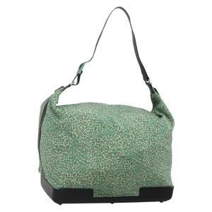 BOTTEGA VENETA Shoulder Bag Nylon Green Auth sw1158